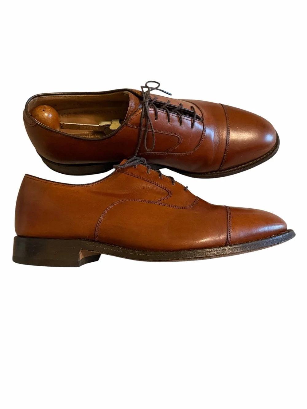 Johnston & Murphy Limited USA Made Cap Toe Oxford Dress Shoes 8D Goodyear Welt